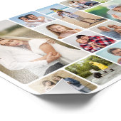 Rond Corners 12 Photo Collage Photo Élargissement (Coin)