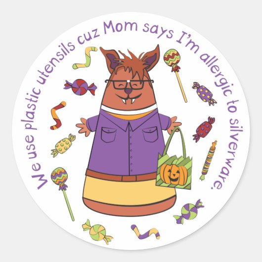 Rond Corny Candy - Sticker Werewolf (Devant)