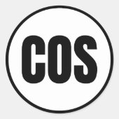 Rond COS - Colorado Springs Classic Round Sticker (Devant)