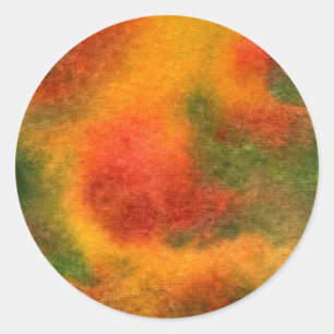 Rond "Cosmos Yellow" Sticker abstrait