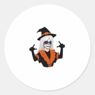 Rond Costumes d'Halloween en Sticker d'amour