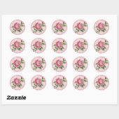 Rond Cottage Rose Pensée de vous Sticker - SRF (Feuille)