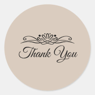 Rond Couleur de tendance - Sticker en Merci souple