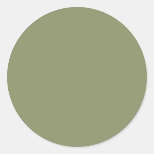 Rond Couleur de tendance - Sticker vert roseau (Devant)