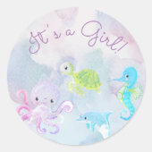 Rond Couleur d'eau sous la mer C'est un Sticker pour fi (Devant)
