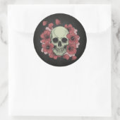 Rond Crâne floral Dia de los Muertos | Sticker (Sac)