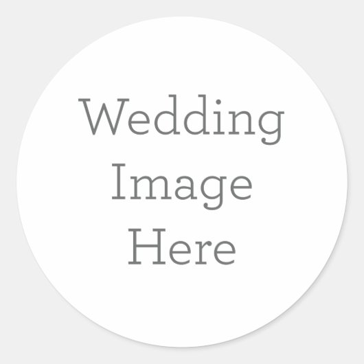 Rond Create Your Own Wedding Photo Sticker (Devant)