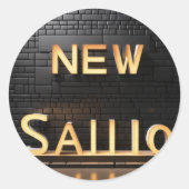 Rond Créez votre propre Sticker (Devant)