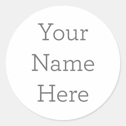 Rond Créez votre propre Sticker de nom (Devant)