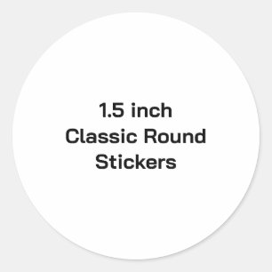 Rond Créez votre propre sticker mat 1,5 pouces