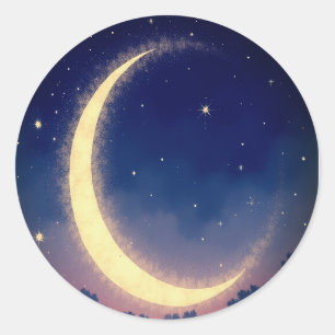 Rond "Crescent Moon Sticker Pack - Magical Celestin