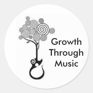 Rond Croissance grâce à un Sticker de musique