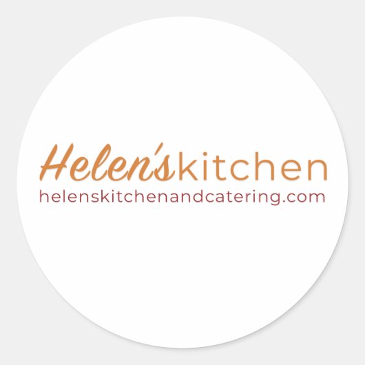 Rond Cuisine Helen / Sticker blanc (Devant)