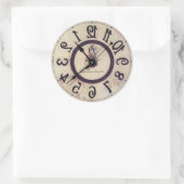 Rond Curieux Sticker 1 Horloge (Sac)
