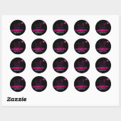 Rond Curiosity Sticker Super Star Rose (Feuille)