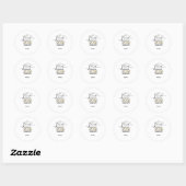 Rond Custom Class of 2026 Graduation Round Sticker Gold (Feuille)