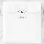 Rond Custom Egg Carton Label Sticker | 2" Round (Sac)