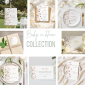 Rond custom wildflower floral sticker label template