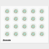 Rond Customizable Daisy Wreath Easter Sticker (Feuille)