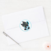 Rond Cute Baby Dragon Easter Sticker Pack (Enveloppe)