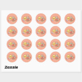 Rond Cute Summer Friends Sticker Sheet (Feuille)