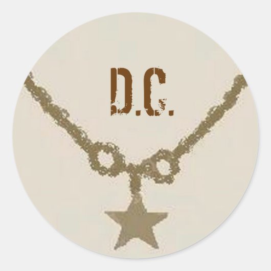ROND D.C. STICKER (Devant)