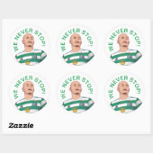 Rond Daizen Mäda We Never Stop Sticker (Feuille)