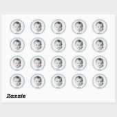 Rond Damask Love_Your Photo Sticker (Feuille)
