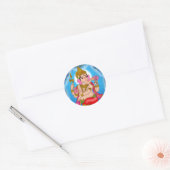 Rond Dancing Ganesha Sticker  (Enveloppe)