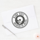 Rond Dark Hill Museum of Death Sticker crâne (Enveloppe)