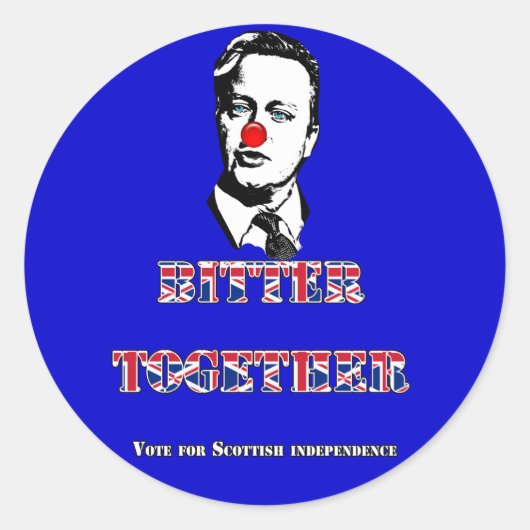 Rond David Cameron Bitter Ensemble Sticker (Devant)
