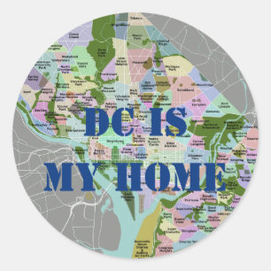 Rond DC EST MON Sticker À LA MAISON