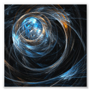 Rond de Abstracte Foto's van de Wereld Foto Afdruk