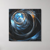 Rond de Abstracte Kunst Wrapped Druk van het Canva Canvas Afdruk (Voorkant)