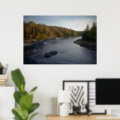 Rond de bocht van de fijne kunstafdruk poster (Thuiskantoor)