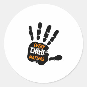 Rond De Chaque Enfant S _ Sticker Jour Orange