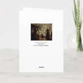 Rond de kerstboom feestdagen kaart (Achterkant)