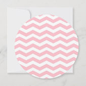 Rond de klok Bruids Douche Uitnodiging in Roze (Achterkant)