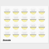 Rond De la cuisine de Sticker Lemon Damask (Feuille)