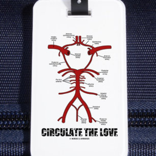 Rond de liefde (cirkel van Willis) Bagagelabel