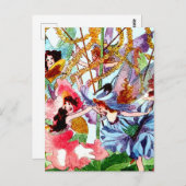 “Rond de meiboom” sprookjeskunst van M T Ross Briefkaart (Voorkant / Achterkant)