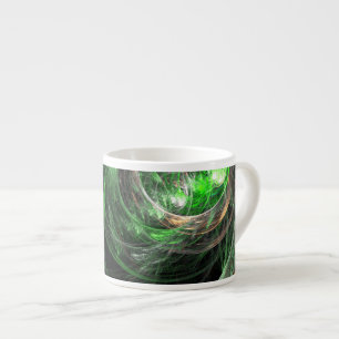 Rond de Mok van World Green Abstract Art Espresso