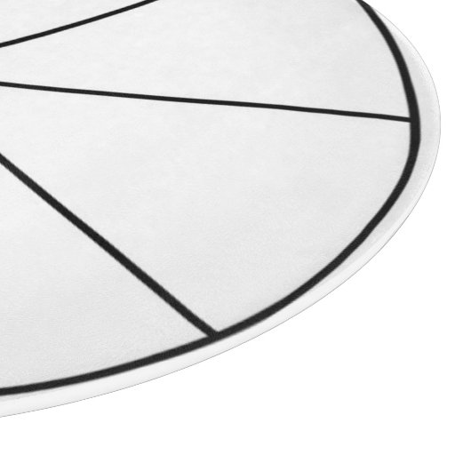 Rond de Pizza Slicing Guide Snijplank (Hoek)