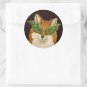 Rond de stickers van de vossenzijde (Tas)