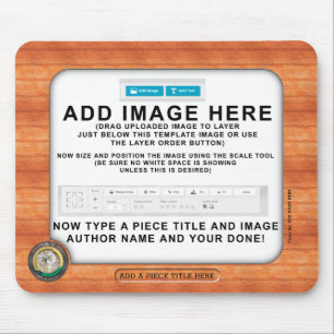 Rond de wereld aangepaste Muismatten voor kunst en