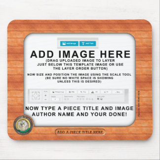 Rond de wereld aangepaste Muismatten voor kunst en