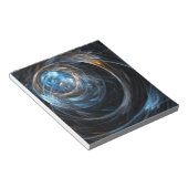 Rond de wereld Abstracte Art Blocnote (Schuin)