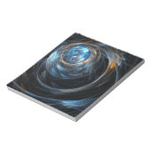 Rond de wereld Abstracte Art Blocnote (Gedraaid)