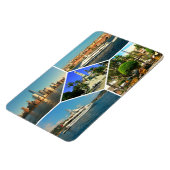 Rond de Wereld Collage Magneet (Linkerzijde)