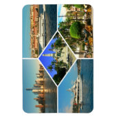 Rond de Wereld Collage Magneet (Verticaal)